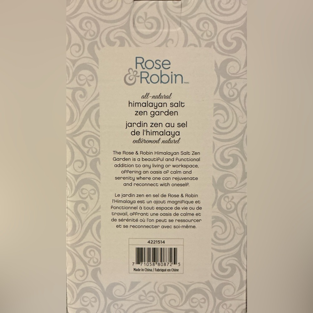 ROSE&ROBIN Himalayan Salt Zen Garden - All Natural - Picture 3 of 4